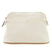 Hermès Vintage Pre-owned Canvas kuvertvskor Beige, Dam