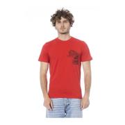 Cavalli Class Logo Print Kortärmad T-shirt Red, Herr