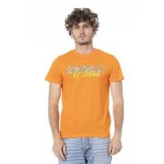 Cavalli Class Logo Print Kortärmad T-shirt Orange, Herr