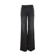 Twinset Säsongsanpassad Denim Jeans Black, Dam