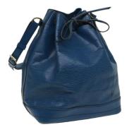 Louis Vuitton Vintage Pre-owned Laeder axelremsvskor Blue, Dam