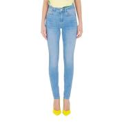 Liu Jo Hög Midja Skinny Fit Jeans Blue, Dam