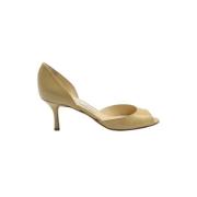 Jimmy Choo Pre-owned Pre-owned Laeder klackskor Beige, Dam