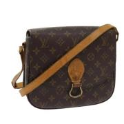 Louis Vuitton Vintage Pre-owned Canvas axelremsvskor Brown, Dam