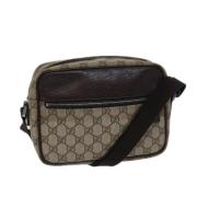 Gucci Vintage Pre-owned Canvas gucci-vskor Beige, Dam