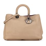 Dior Vintage Pre-owned Laeder handvskor Beige, Dam