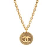 Chanel Vintage Pre-owned Metall chanel-smycken Yellow, Dam