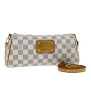 Louis Vuitton Vintage Pre-owned Canvas axelremsvskor White, Dam