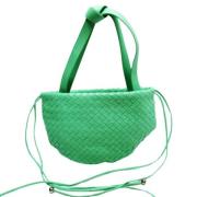 Bottega Veneta Vintage Pre-owned Laeder axelremsvskor Green, Dam