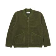 Universal Works Stilig Zip Bomber Jacka Green, Herr