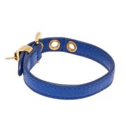 Miu Miu Pre-owned Pre-owned Laeder armband Blue, Dam