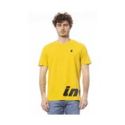 Invicta Gul Bomull T-shirt med Logotyptryck Yellow, Herr