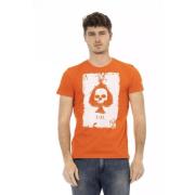 Trussardi Elegant Orange Bomull T-shirt Orange, Herr