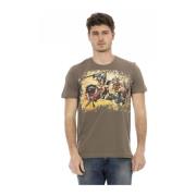 Trussardi Kortärmad Rund Hals T-shirt Brown, Herr