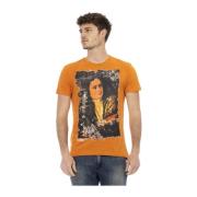 Trussardi Kortärmad Rund Hals T-shirt Orange, Herr