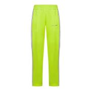 Palm Angels Fluo Gul Track Byxor med Ränder Green, Herr