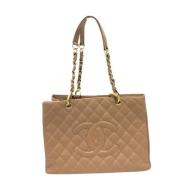 Chanel Vintage Pre-owned Laeder chanel-vskor Beige, Dam