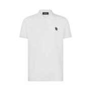 Dsquared2 Tennis Fit Polo Shirt White, Herr