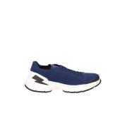 Neil Barrett Bolt Sneakers - Tekniskt Tyg - Snörning Blue, Herr