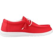 Hey Dude Casual Snörskor Wally SOX Red, Herr