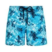 Vilebrequin Mäns Tie Dye Simshorts Blue, Herr