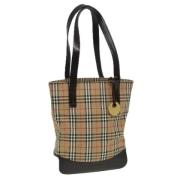 Burberry Vintage Pre-owned Canvas totevskor Beige, Dam