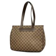 Louis Vuitton Vintage Pre-owned Tyg louis-vuitton-vskor Brown, Dam