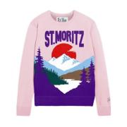 MC2 Saint Barth Stilren Crewneck Sweater Pink, Dam