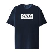 Costume National Herr Regular T-shirt Blue, Herr