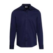 Calvin Klein Stretch Slim Poplin Skjorta Blue, Herr