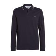 Calvin Klein Stretch Pique Tipping Slim Polo Blue, Herr