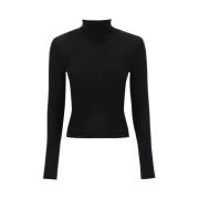 Max Mara Svarta Tröjor - Klassisk Kollektion Black, Dam