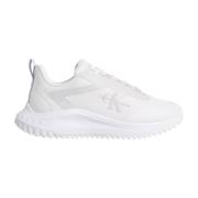 Calvin Klein Jeans Vita sportiga syntetiska sneakers för kvinnor White...