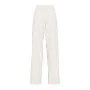 Brunello Cucinelli Byxor Pantalone Tinto White, Dam