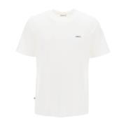 Autry T-shirt med logomärke i ren bomullsjersey White, Herr