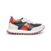 Testoni Vintage Läder Sneaker Multicolor, Dam