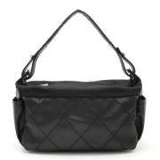 Chanel Vintage Pre-owned Belagd canvas chanel-vskor Black, Dam