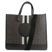 Coach Pre-owned Pre-owned Canvas axelremsvskor Black, Dam