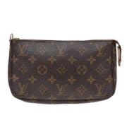 Louis Vuitton Vintage Pre-owned Canvas kuvertvskor Brown, Dam