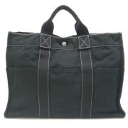 Hermès Vintage Pre-owned Canvas handvskor Black, Dam