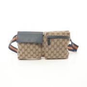 Gucci Vintage Pre-owned Canvas crossbodyvskor Beige, Dam