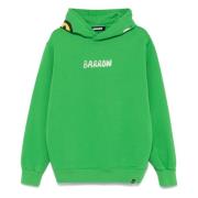 Barrow Vintage Grön Hoodie Tröja Unisex Bomull Green, Herr