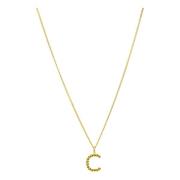 Vedder & Vedder Bubble Letter Halsband Guld Yellow, Dam