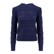 Isabel Marant Étoile Broderad Alpacka Blandningströja Blue, Dam