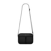 Saint Laurent Svart Läder Axelväska Black, Herr