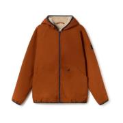 Twothirds Teknisk huva jacka med Sherpa fleece Orange, Herr