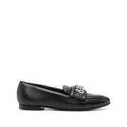 Casadei Svart Puff Loafer Skor Black, Dam