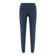 Anine Bing Logo Leggings Blue, Dam