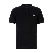 Fred Perry Svart Polo Skjorta Black, Herr