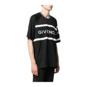 Givenchy Logo Relief Oversized T-Shirt Black, Herr